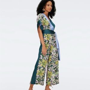 Diane Von Furstenberg Multicolor Floral Jumpsuit
